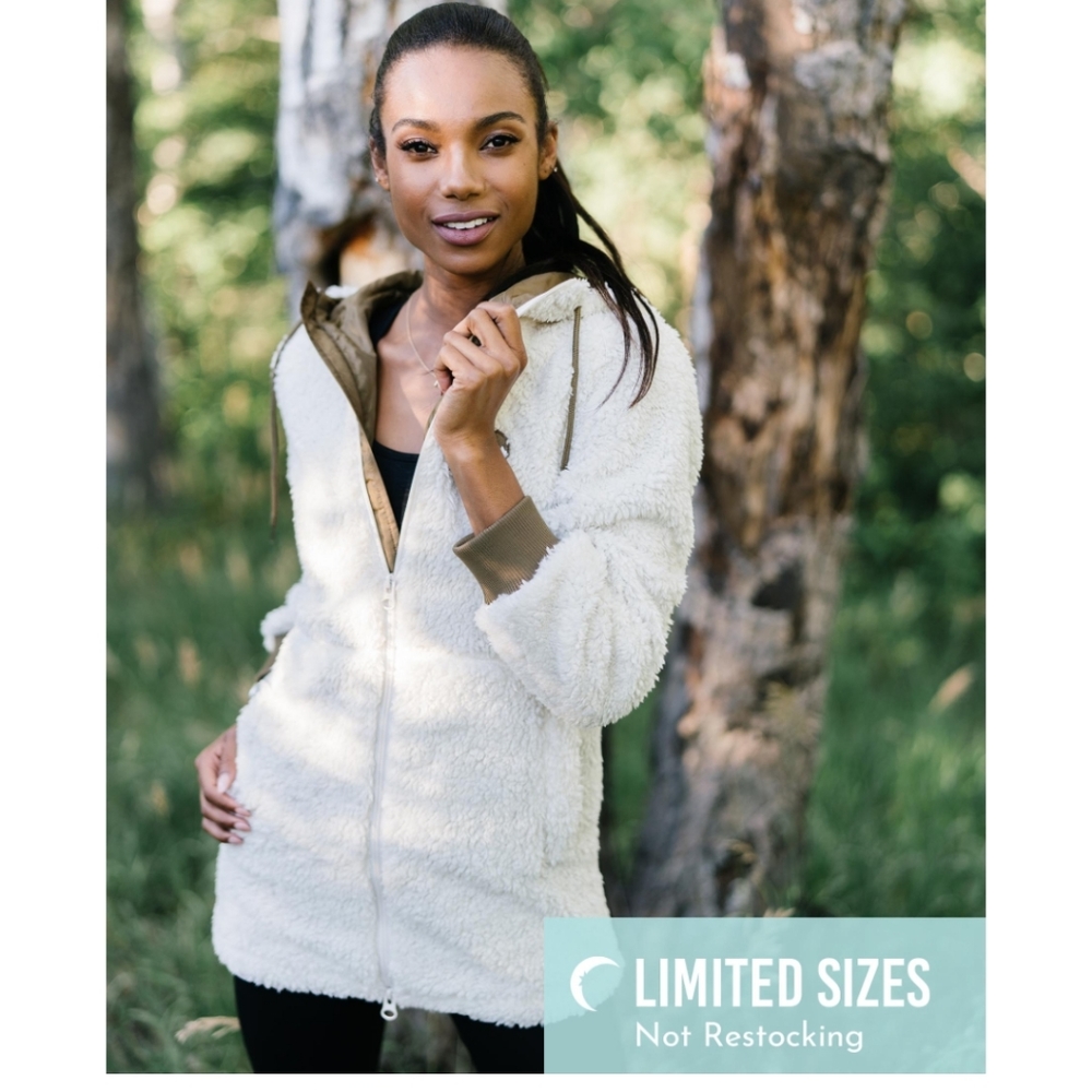 Zip up sherpa jacket